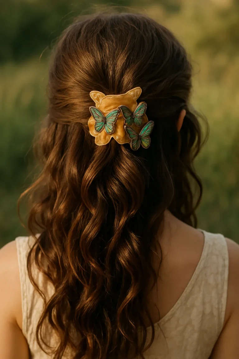 hårklämma med fjäril - ett måste för svenska sommaren